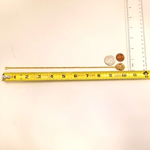 Black Hills Gold 10KT 12KT pink green yellow gold leaves teardrop necklace chain - Picture 7 of 12